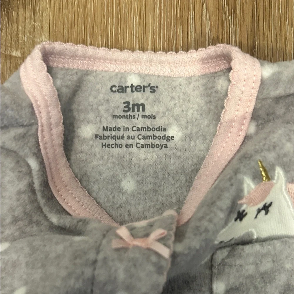 Carter’s Gray Polka Dot Kids One Piece